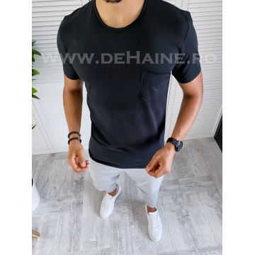 Tricou barbati negru slim fit B2420 K4-4