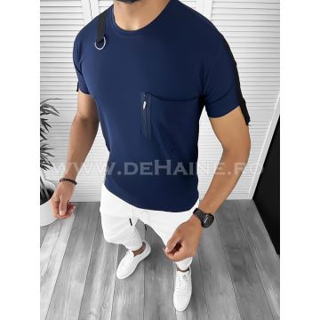 Tricou barbati slim fit bleumarin ZR B1420  N1-5.2