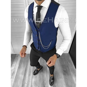 Vesta barbati eleganta slim fit bleumarin B8115 140-6 E/ 203-3