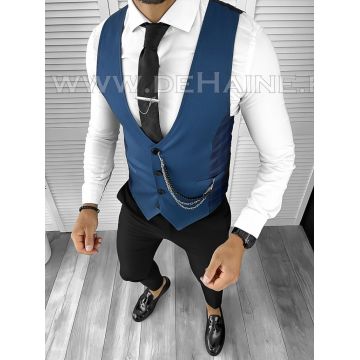 Vesta barbati eleganta slim fit bleumarin B8118 76-4 E