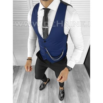 Vesta barbati eleganta slim fit bleumarin B8131 141-6 E