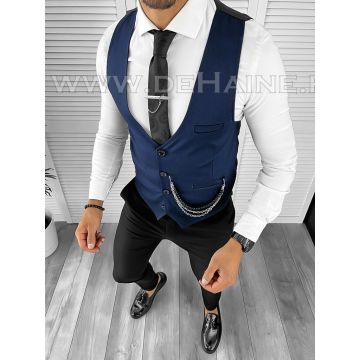 Vesta barbati eleganta slim fit bleumarin B8145 75-4 E