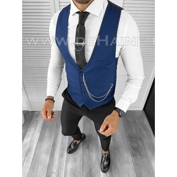 Vesta barbati eleganta slim fit bleumarin B8149 75-4 E