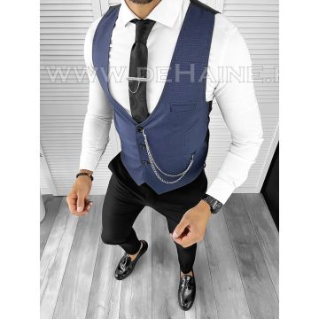 Vesta barbati eleganta slim fit bleumarin B8155 102-2 E~