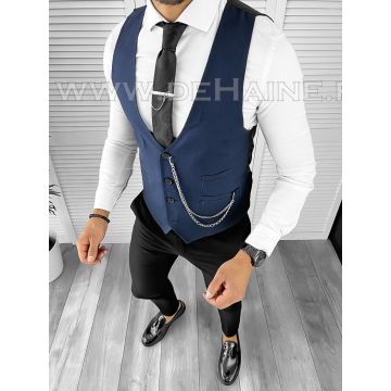 Vesta barbati eleganta slim fit bleumarin B8169  O4-5.1