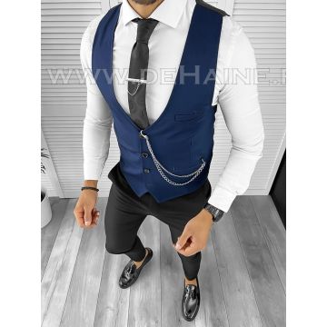 Vesta barbati eleganta slim fit bleumarin B8178 141-6 E