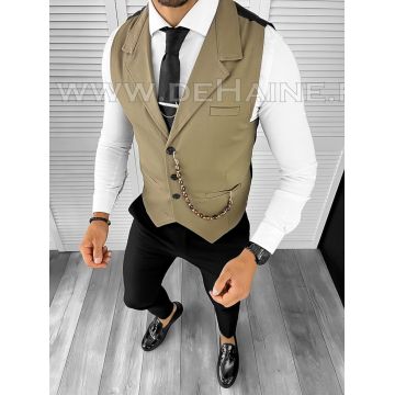 Vesta barbati eleganta slim fit maro B8088  O4-5.1