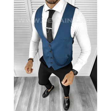 Vesta barbati slim fit bleumarin B8245 Q1-3