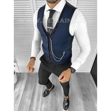 Vesta barbati slim fit bleumarin B8247 14-3.1