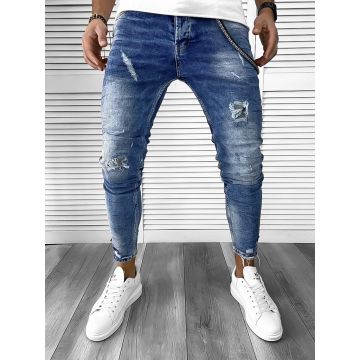 Blugi barbati conici albastri 368 H7-5