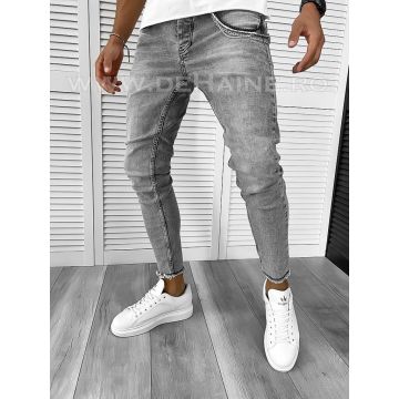 Blugi barbati conici gri B9408 D2-1.3