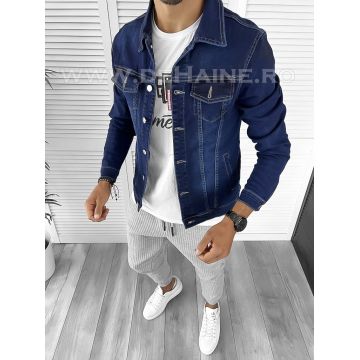 Geaca barbati de blugi bleumarin B9428 O3-3.1