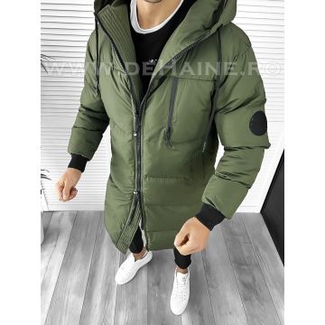 Geaca barbati groasa kaki de iarna B9783 D0-2