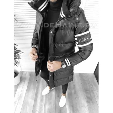 Geaca barbati groasa neagra de iarna 9021 *N1-5 E