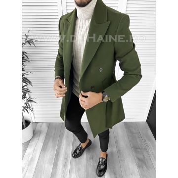 Palton barbati kaki B9552  119-4
