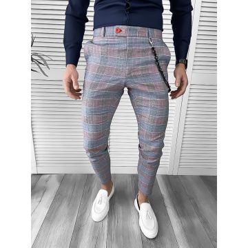 Pantaloni barbati eleganti in carouri 10062 P19-3.1
