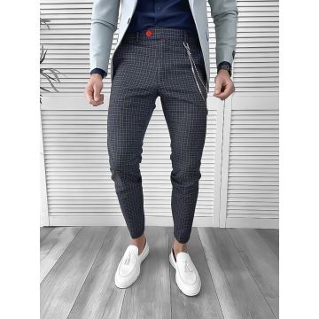 Pantaloni barbati eleganti in carouri 10064 I10-4