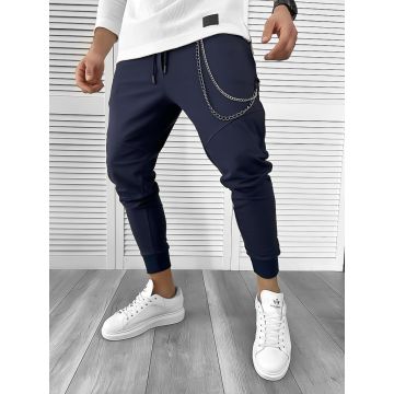 Pantaloni de trening bleumarin conici 10141 P18-5.3