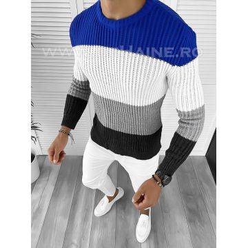 Pulover barbati gros gri  slim fit T3574  82-4.1