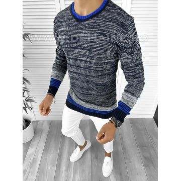 Pulover barbati gros slim fit bleumarin T3616  96-1