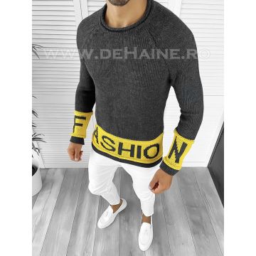 Pulover barbati gros slim fit gri ZR T3580  103-3