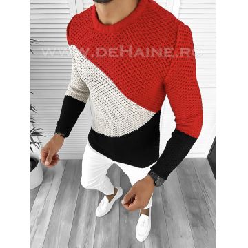 Pulover barbati gros slim fit negru T3602 111-1/ U3-3