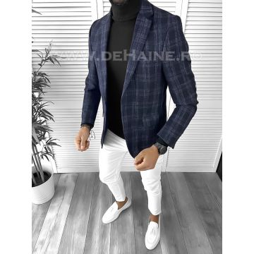 Sacou barbati slim fit bleumarin B9749 66-1 E