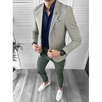 Sacou barbati slim fit in carouri 10123  P18-2.3