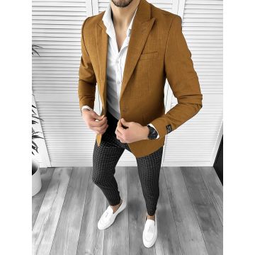 Sacou barbati slim fit maro 10270 P20-3.2