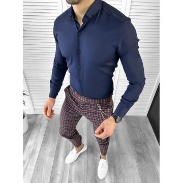 Tinuta barbati smart casual Pantaloni + Camasa  + Lanț 10409