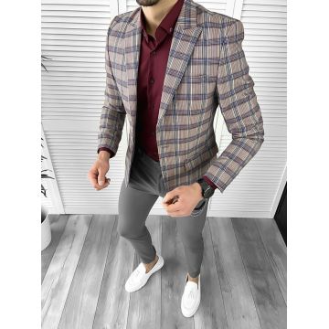 Tinuta barbati smart casual Pantaloni + Camasa + Sacou 1029