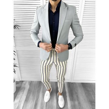 Tinuta barbati smart casual Pantaloni + Camasa + Sacou 10520