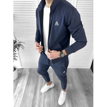 Trening barbati albastru pantaloni + hanorac 14044 D5-5