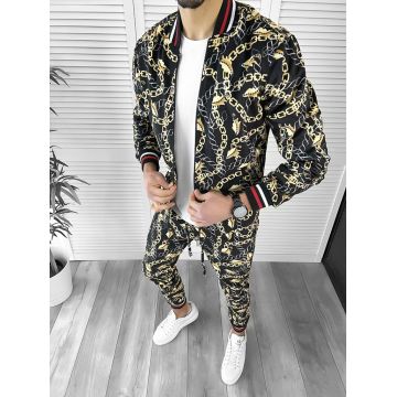 Trening barbati slim fit Pantaloni + Hanorac 10001 87-3 * y