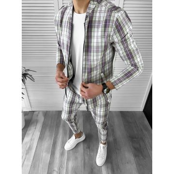 Trening barbati slim fit Pantaloni + Hanorac 10039 25