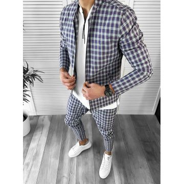 Trening barbati slim fit Pantaloni + Hanorac 10058   N3-4.3