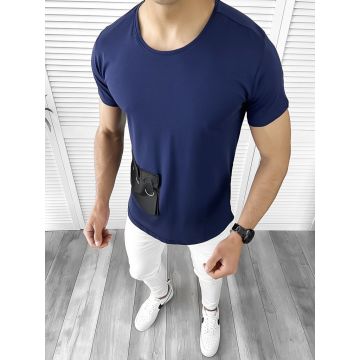 Tricou barbati bleumarin slim fit Vagabond B1949 N7-3.1