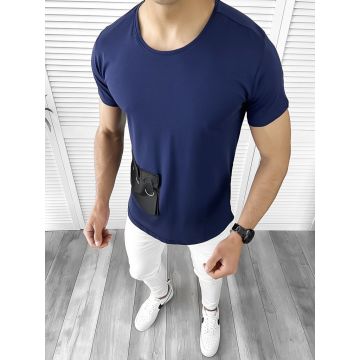 Tricou barbati bleumarin slim fit Vagabond B1949 V1-5.4