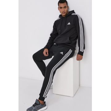 Adidas Pantaloni GM1089 bărbați, culoarea negru, material neted