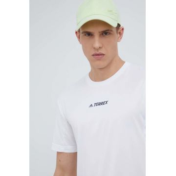 adidas TERREX tricou sport Multi H53383 culoarea alb, cu imprimeu