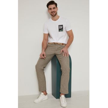 Medicine tricou barbati, culoarea alb, cu imprimeu