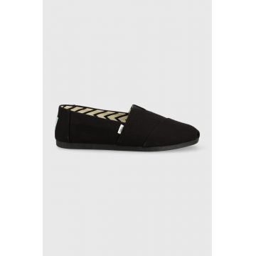 Toms espadrile Alpargata culoarea negru