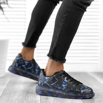 Adidasi barbati casual albastri 557716 T13-1