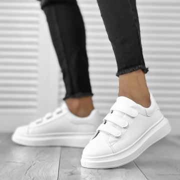 Adidasi barbati casual albi 12101 N11-3