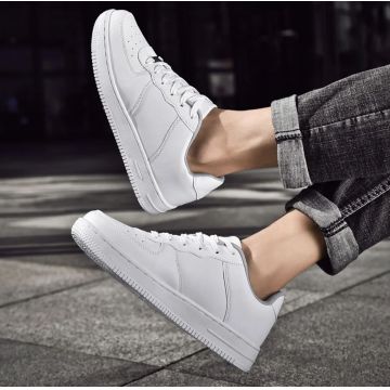 Adidasi barbati casual albi 12169 N17-3
