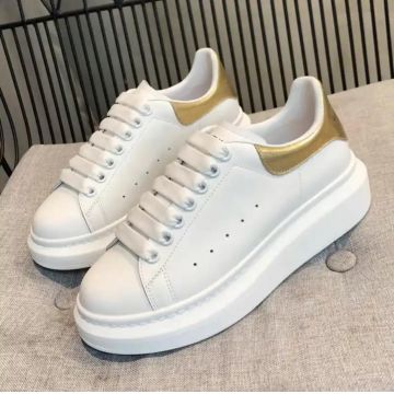 Adidasi barbati casual albi cu auriu VIP ZR A2906 T53-3