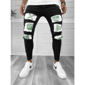 Blugi barbati conici negri 00632 B7-4.2