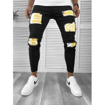 Blugi barbati conici negri 00634 B15-4.1