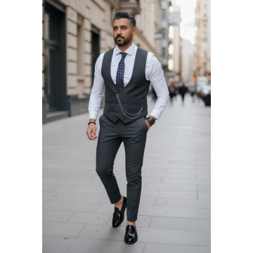 Compleu barbati  Vesta + Pantaloni B4007 I1-5.1