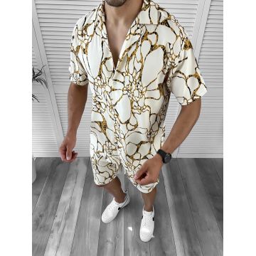 Compleu de vara camasa imprimeu + pantaloni 12059 P19-3.1